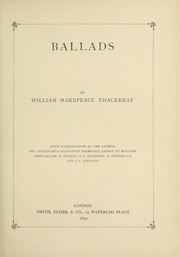 Cover of: Ballads
