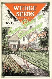 Cover of: Some ideas on gardening: 1922