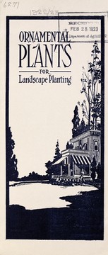 Cover of: Ornamental plants for landscape planting: a catalog of dependable ornamentals for outdoor planting : 1922-1923