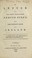Cover of: A letter to the Right Honourable Edmund Burke, on the present state of Ireland
