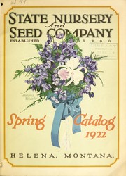 Cover of: Spring catalog 1922 by State Nursery & Seed Company, State Nursery & Seed Company