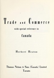 Cover of: The story of trade and commerce: with special reference to Canada