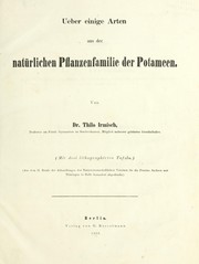 Ueber einige Arten aus der natu rlichen Pflanzenfamilie der Potameen by Johann Friedrich Thilo Irmisch