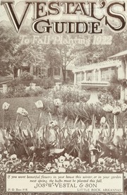 Cover of: Vestal's guide to fall planting 1922 by Jos. W. Vestal & Son