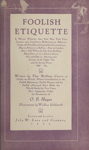 Foolish etiquette by O. B. Hayve