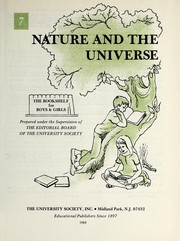 Cover of: Nature and the universe