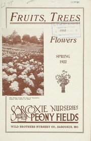 Cover of: Fruits, trees and flowers: spring 1922