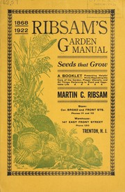 Cover of: Ribsam's garden manual: seeds that grow