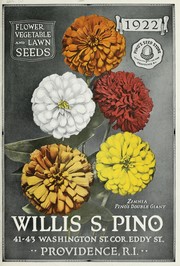 Cover of: Flower, vegetable, and lawn seeds: 1922