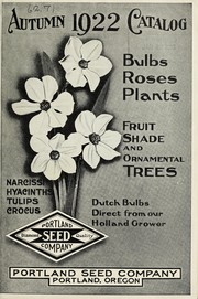 Cover of: Autumn 1922 catalog by Portland Seed Company
