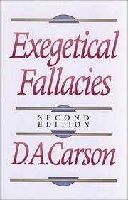 Exegetical fallacies by D. A. Carson