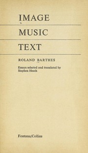 Cover of: Image, music, text by Roland Barthes