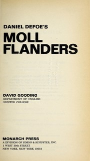 Defoe's Moll Flanders by David A. Gooding