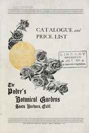Cover of: General catalog and price list of roses, and other productions of Rev. Geo. M. A. Schoener by Padre's Botanical Gardens