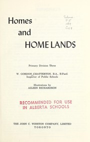 Cover of: Homes and homelands | William Gordon Chatterton