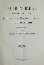 Cover of: Il ballo in costume by Giuseppe Palmero