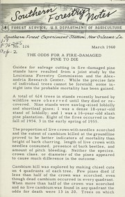 Cover of: Southern forestry notes: No. 126, March 1960