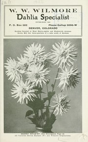 Cover of: Dahlias: 1922