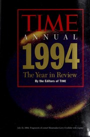 Cover of: Time annual, 1994: the year in review