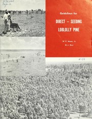 Cover of: Guidelines for direct-seeding loblolly pine