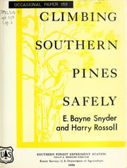 Cover of: Climbing southern pines safely