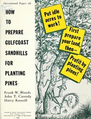 Cover of: How to prepare Gulfcoast sandhills for planting pines