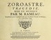 Cover of: Zoroastre