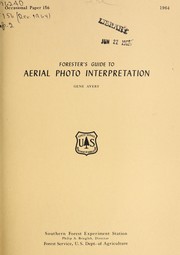 Cover of: Forester's guide to aerial photo interpretation