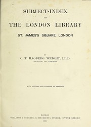 Cover of: Subject-index of the London Library by London Library.