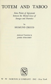 Cover of: Totem and taboo | Sigmund Freud