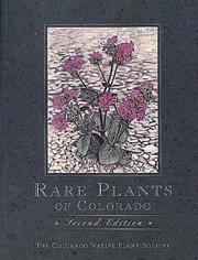 Cover of: Rare plants of Colorado | 