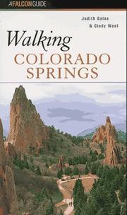 Cover of: Walking Colorado Springs | Judith C. Galas