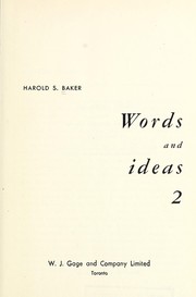 Words and ideas