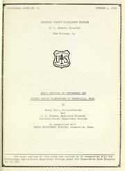 Cover of: Early survival of cottonwood and hybrid poplar plantations at Stoneville, Miss by Henry B. Bull