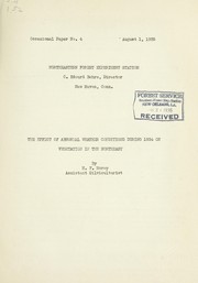 Cover of: The effect of abnormal weather conditions during 1934 on vegetation in the northeast by H. F. Morey