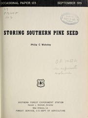 Cover of: Storing southern pine seed