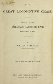 Cover of: The great locomotive chase by William Pittenger