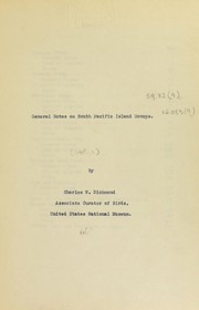 General notes on South Pacific island groups by Charles Wallace Richmond