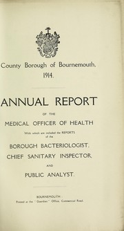 Cover of: [Report 1914]