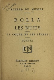 Cover of: Rolla: Les nuits ; La coupe et les le  vres ; Portia