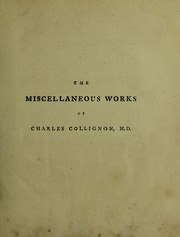 The miscellaneous works by Charles Collignon