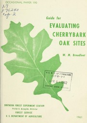 Cover of: Guide for evaluating cherrybark oak sites