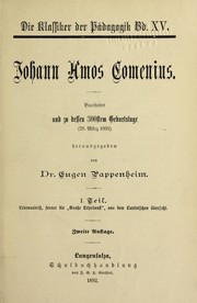 Cover of: Johann Amos Comenius