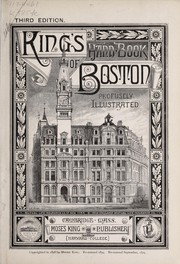Cover of: King's hand-book of Boston by Moses King