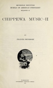 Cover of: Chippewa music - II