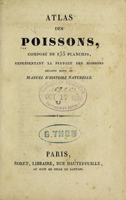 Cover of: Atlas des poissons by Pierre Boitard