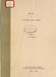 Land use in Kit Carson County, Colorado by Kenneth R. Pomeroy