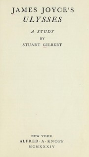 Cover of: James Joyce's Ulysses by Stuart Gilbert