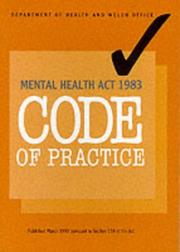 Cover of: Mental Health Act 1983 Code of Practice