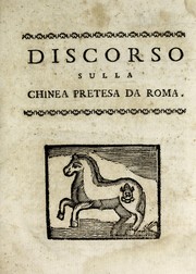 Discorso sulla chinea pretesa da Roma by Bernardo Brussone